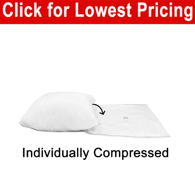 Pillow Form 34" x 34" (Polyester Fill) (Individually Bagged & Compressed)