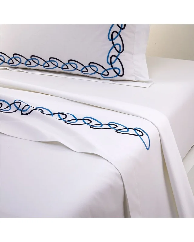 Yves Delorme 200 Thread Count Taormina Flat Sheet