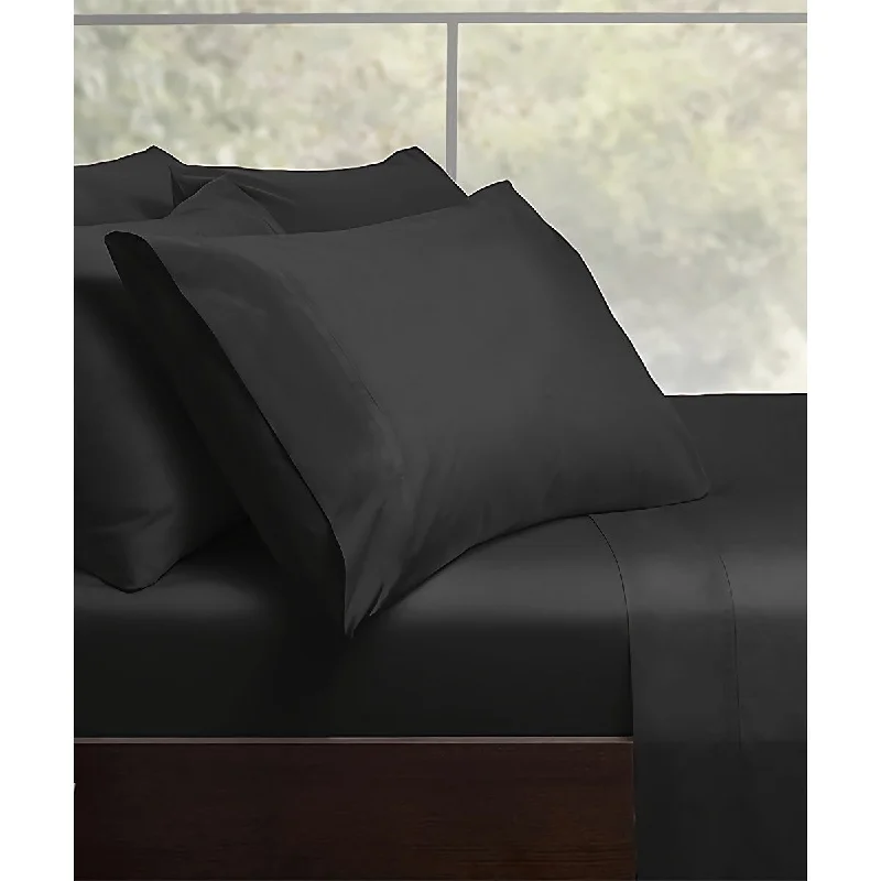 Portland Place - 300 TC Black Queen 100% C Cotton Sateen Sheet Sets