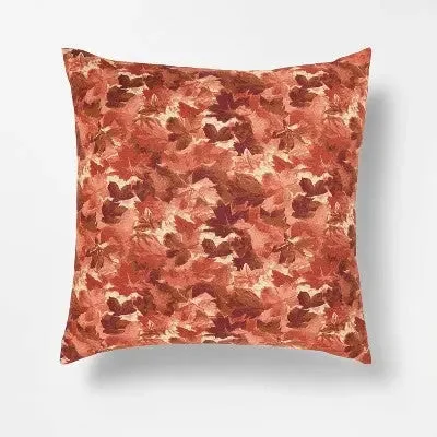 New - Oversized Floral Printed Square Throw Pillow - Threshold designed with Studio