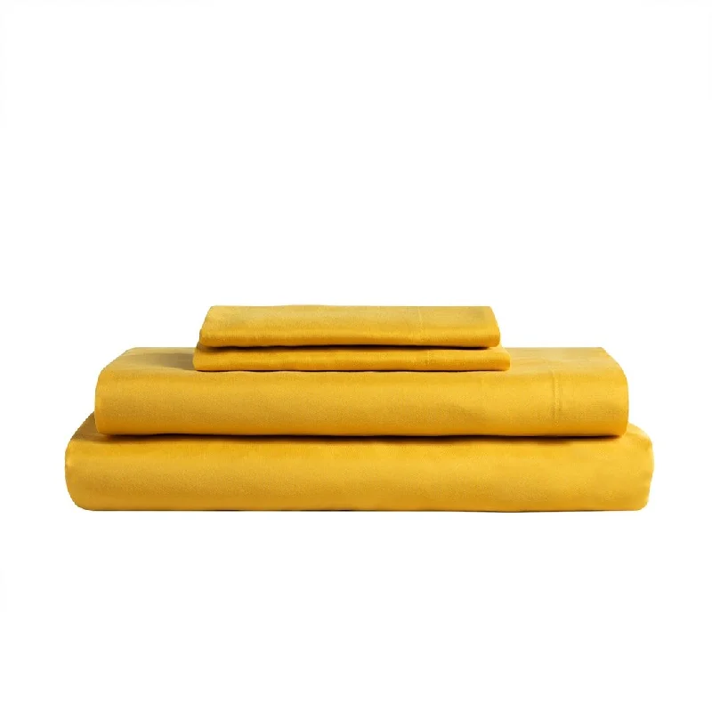 Soft & Cozy Brushed 3Pc 75Gsm Sheet Set Old Gold Twin