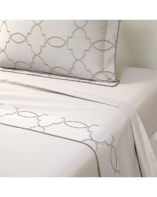 Yves Delorme 300 Thread Count Palazzo Flat Sheet