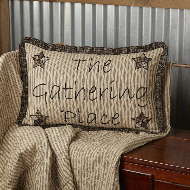 Farmhouse Star Gathering Place Pillow