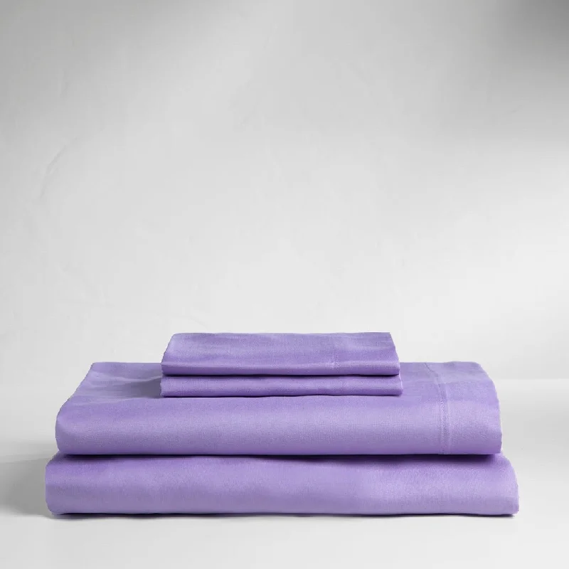 Soft & Cozy Brushed 3Pc 75Gsm Sheet Set Viola Twin Xl