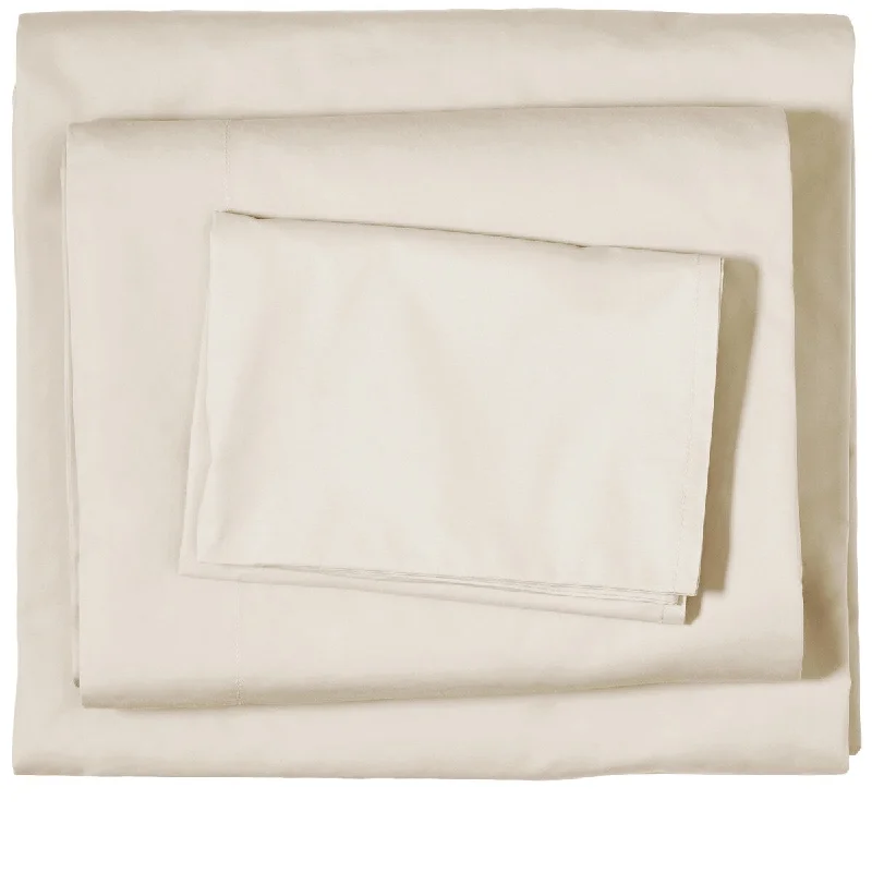 Bare Home 100% Organic Cotton Sheet Set - Crisp Percale Weave - Lightweight & Breathable