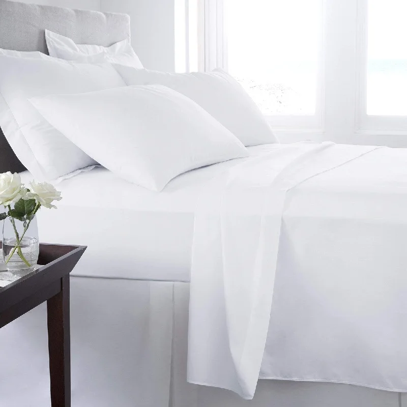 Portland Place - 300 Thread Count White King, Combed Egyptian Cotton Sateen Sheet Sets