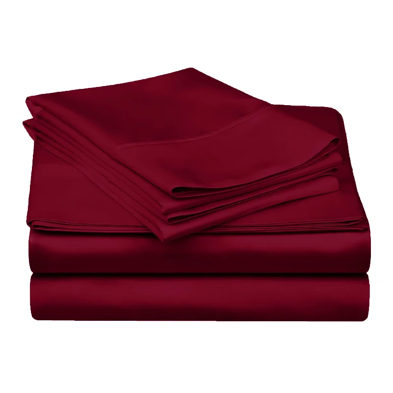 Superior 300-Thread Count Breathable Egyptian Cotton Luxurious Solid Deep Pocket Sheet Set