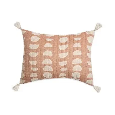 Crane Baby Muslin Jacquard Throw Pillow - Copper Moon