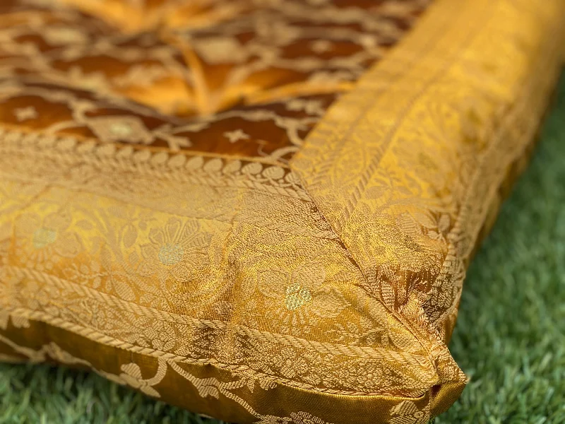 Gold Kela Meditation Tufted Cushion