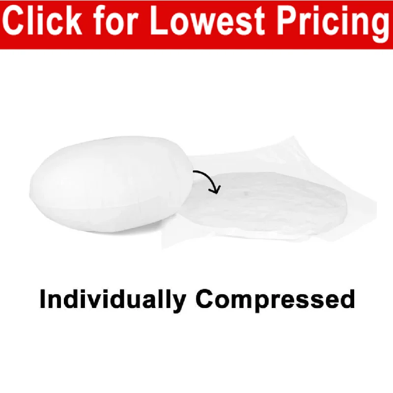 Round Pillow Form 26" Round (Polyester Fill) (Individually Bagged & Compressed)