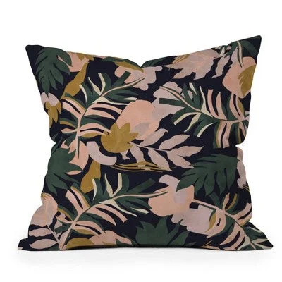 New - 16"x16" Marta Barragan Camarasa Abstract Nature Tropical Square Throw Pillow - Deny Designs: Indoor Decorative Accent