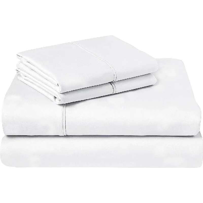 Breathable 300 TC Combed Cotton Sateen Easy FIt Sheet Set