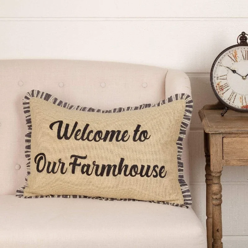 Ashmont Welcome to Our Farmhouse Pillow