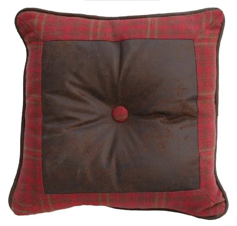 Cascade Lodge Square Plaid Pillow