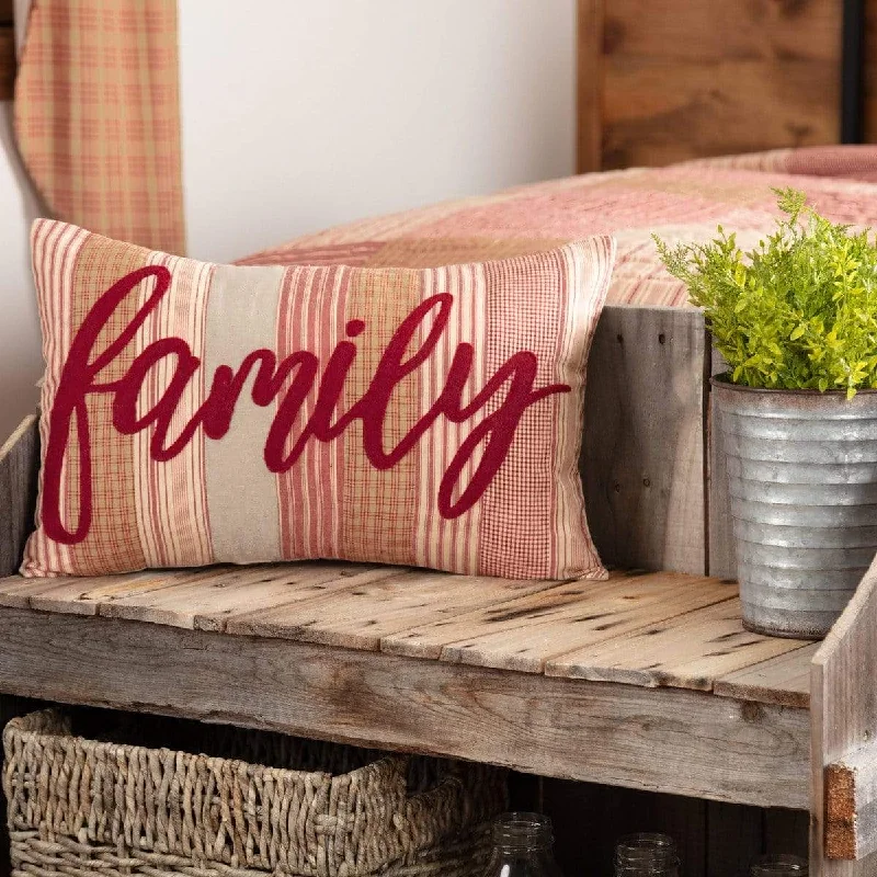 Sawyer Mill Red Family Pillow