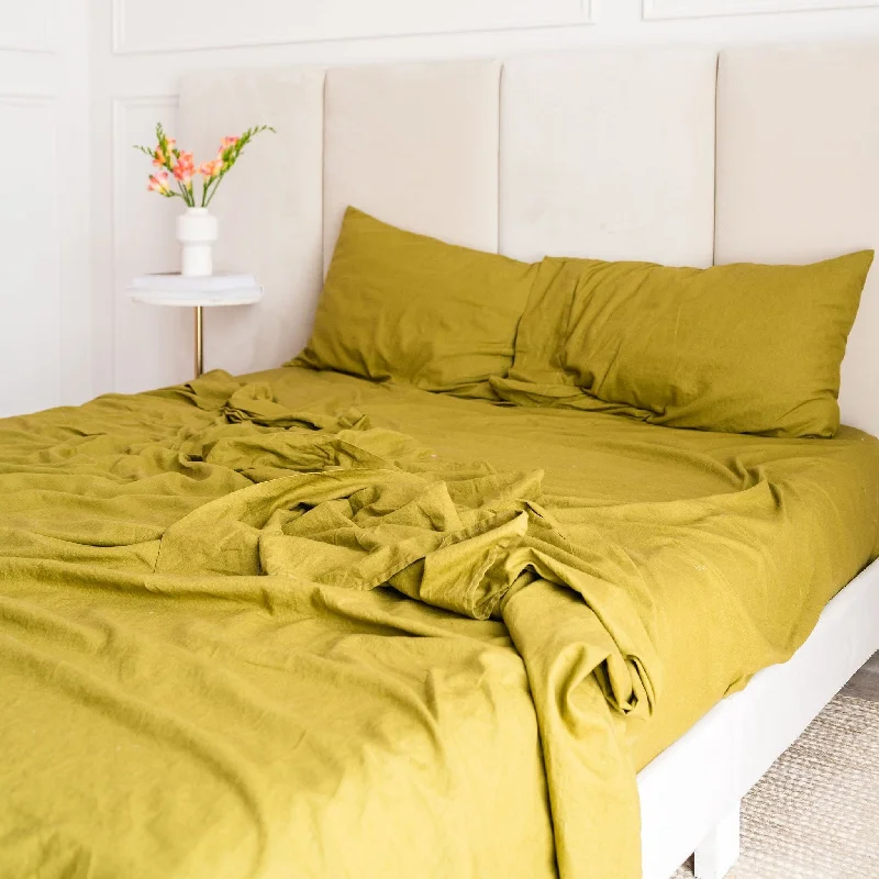 Linen Cotton Blend Sheet Sets