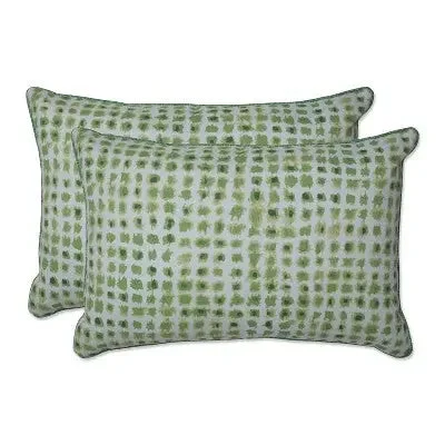 Open Box - 2pc Oversized Rectangular Throw Pillow Set Green - Pillow Perfect