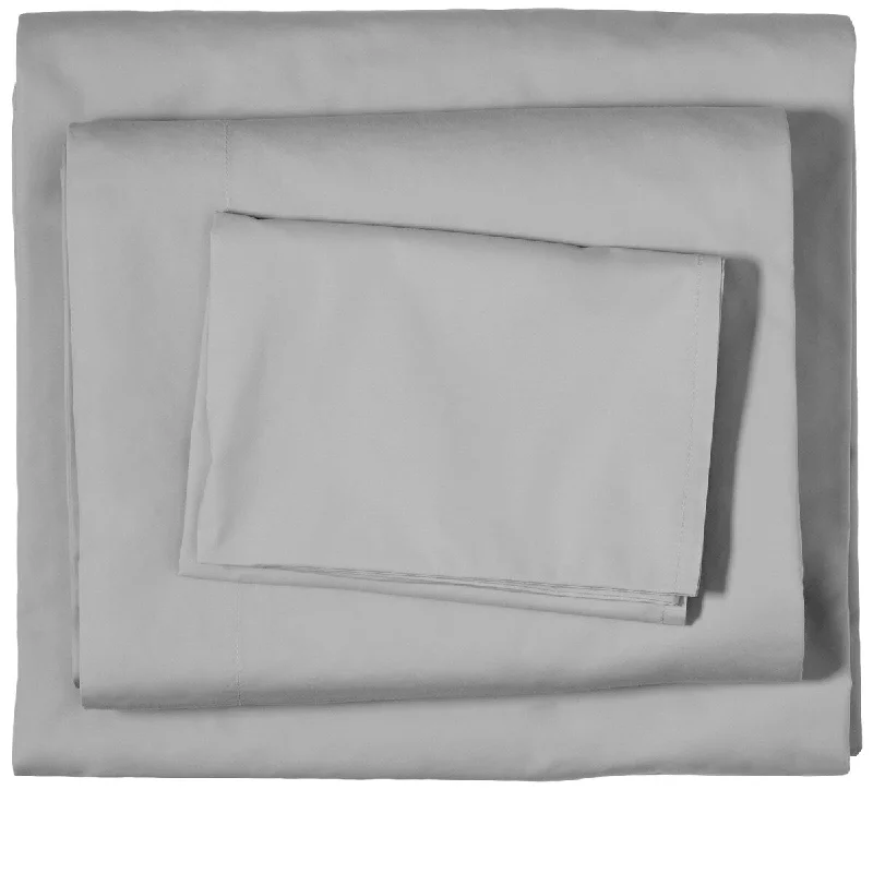 Bare Home 100% Organic Cotton Sheet Set - Crisp Percale Weave - Lightweight & Breathable