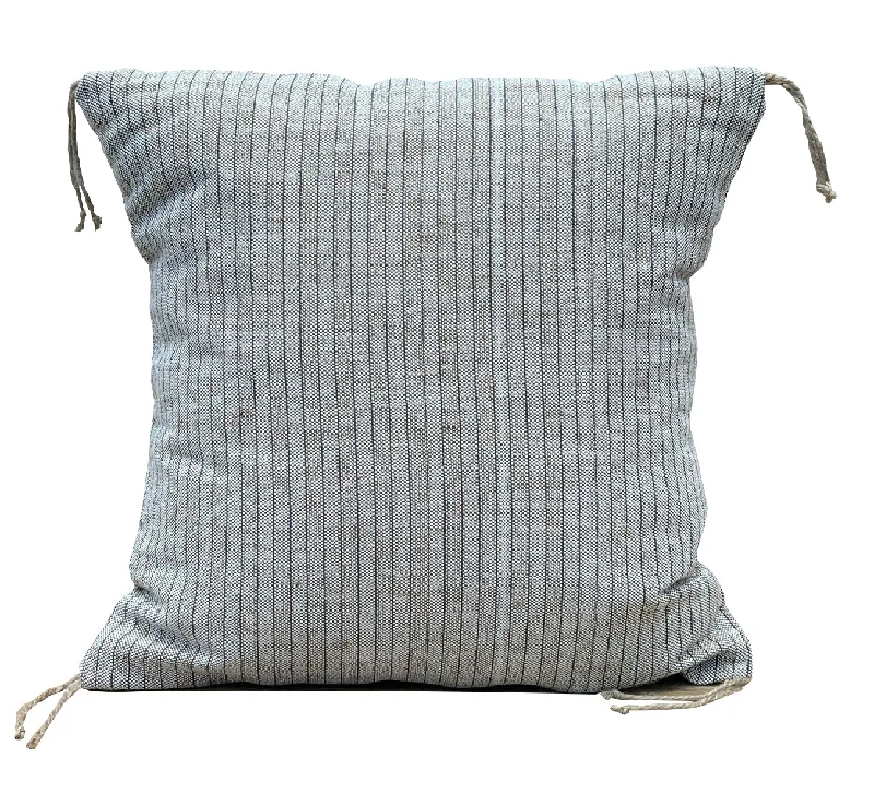 Gray Linen And Cotton Pillow Case