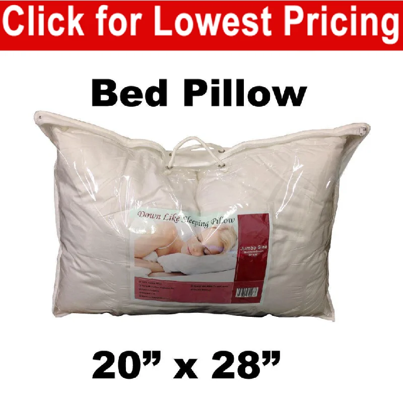 Pillow Form 20" x 28" - Bed Pillow Extra Fill 1000 g [Ready for Shelf] (Synthetic Down Alternative)