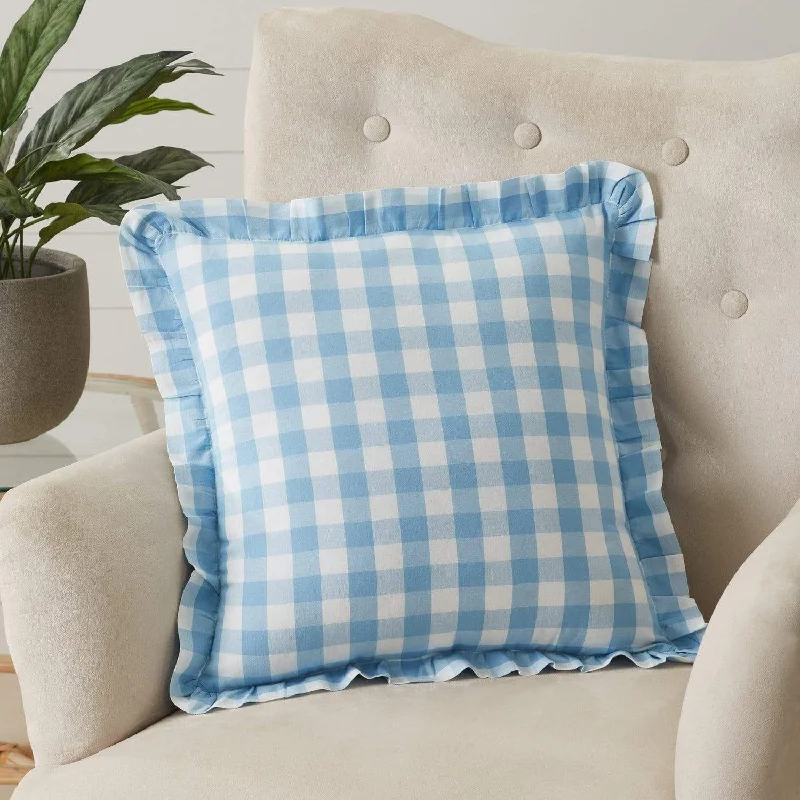 Annie Buffalo Blue Check Pillow