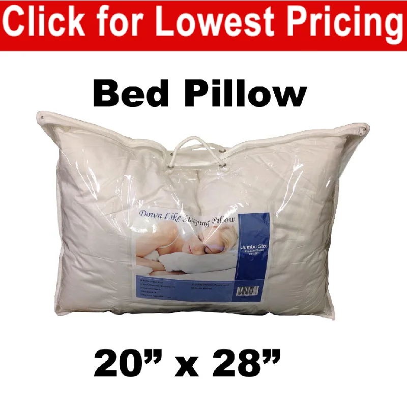 Pillow Form 20" x 28" Standard - Bed Pillow 840 g [Ready for shelf] (Synthetic Down Alternative)