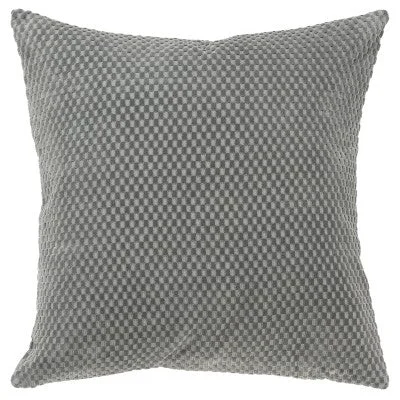 New - 20"x20" Oversize Solid Square Throw Pillow Cover Gray - Rizzy Home