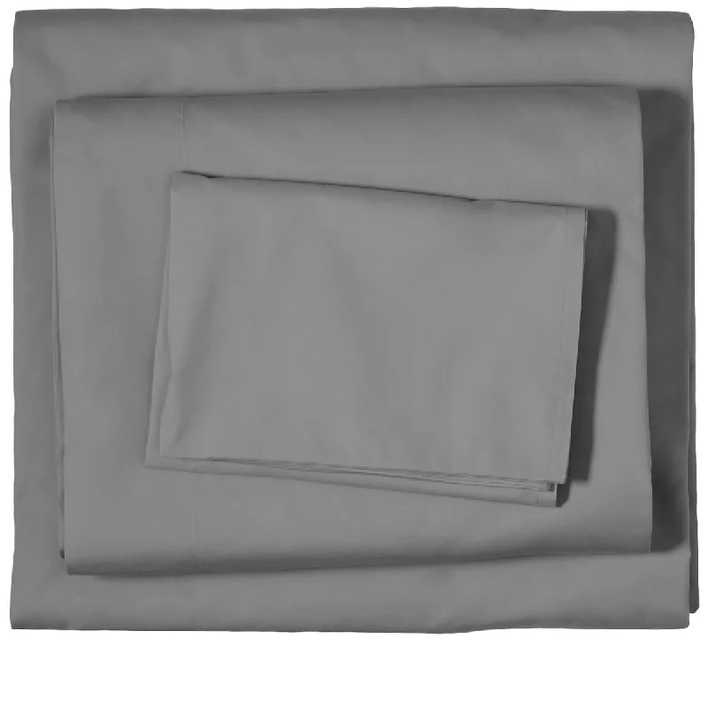 Bare Home 100% Organic Cotton Sheet Set - Crisp Percale Weave - Lightweight & Breathable