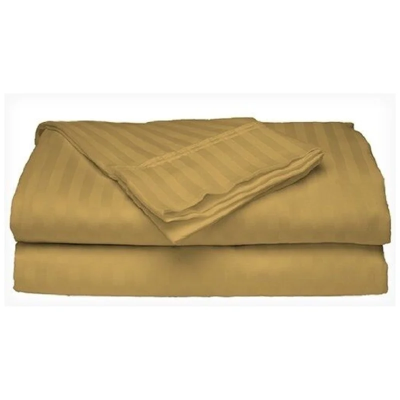 2 PACK Deluxe Hotel 400 Thread Count 100% Cotton Sateen Full Gold