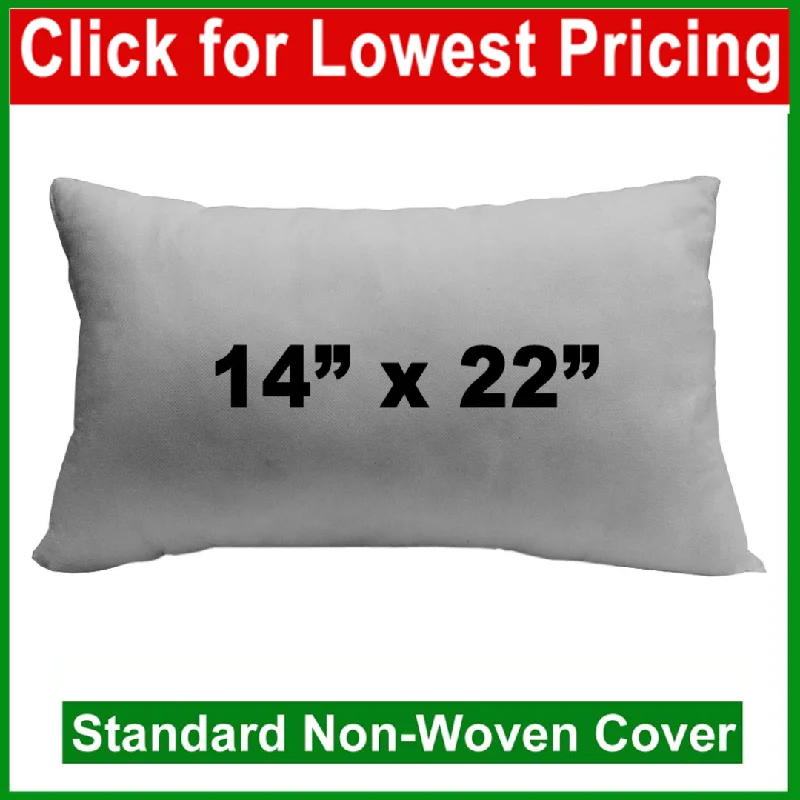 Pillow Form 14" x 22" (Polyester Fill) rectangular