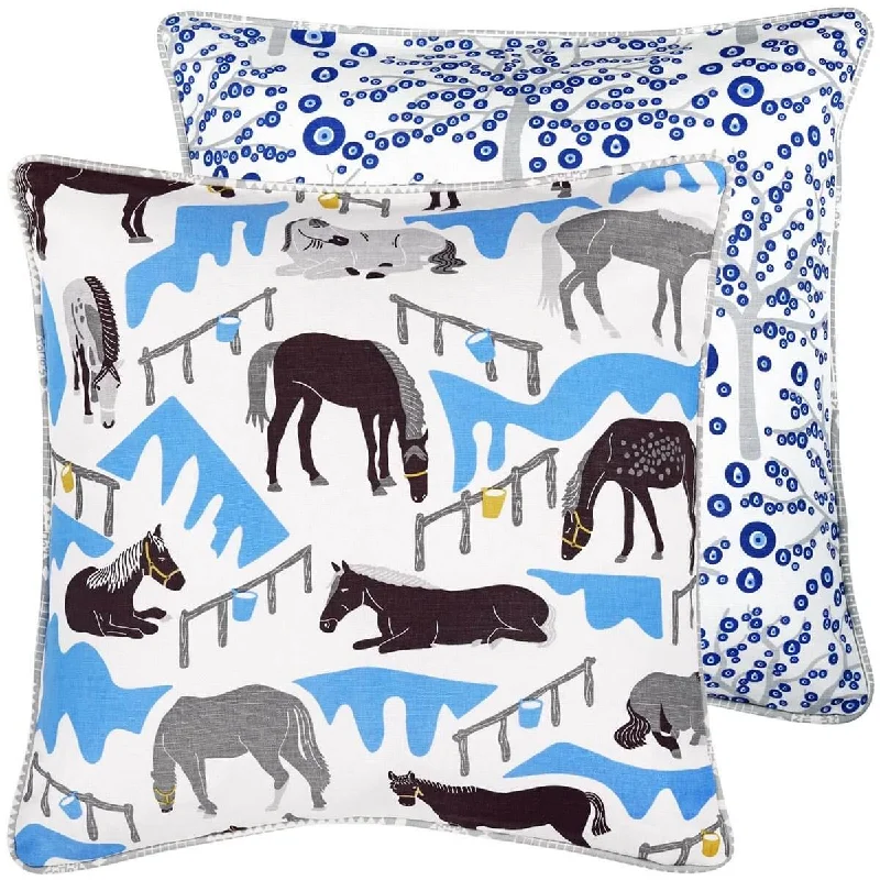 Horse Ranch Cushion Cover