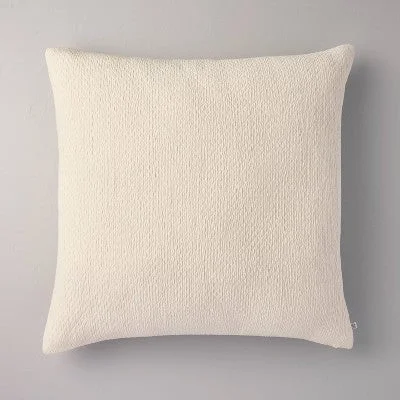 Open Box - 26"x26" Micro Diamond Textured Euro Pillow Cream - Hearth & Hand with Magnolia