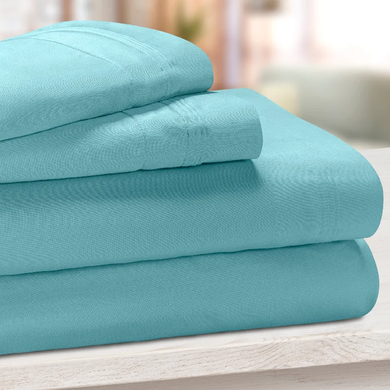 Superor 650-Thread Count Egyptian Cotton Plush Deep Pocket Sheet Set