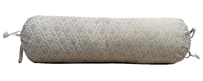 Cream Brocade Bolster