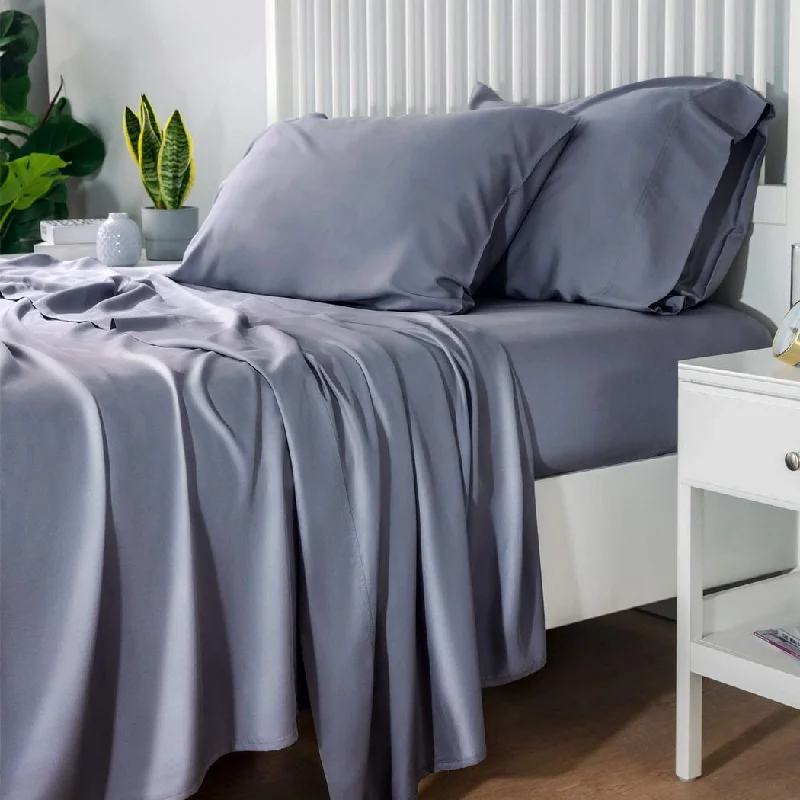 Bibb Home 300tc Bamboo Viscose 4 Pc Sheet Set