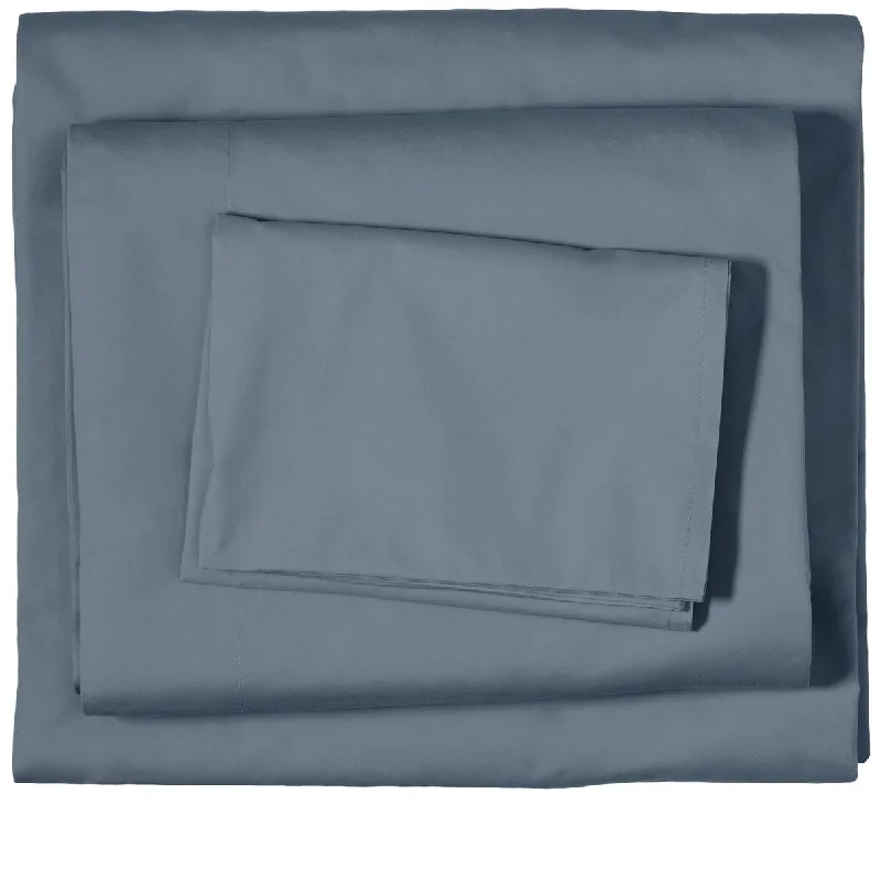 Bare Home 100% Organic Cotton Sheet Set - Crisp Percale Weave - Lightweight & Breathable