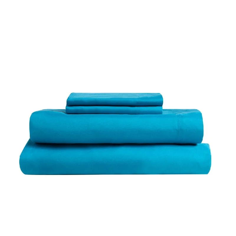 Soft & Cozy Brushed 3Pc 75Gsm Sheet Set Caribbean Sea Twin