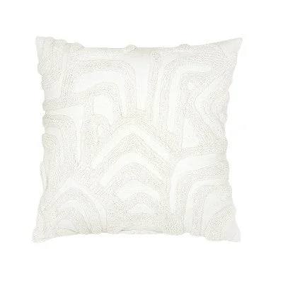 New - Kobo Tufted Decorative Pillow White - Rochelle Porter