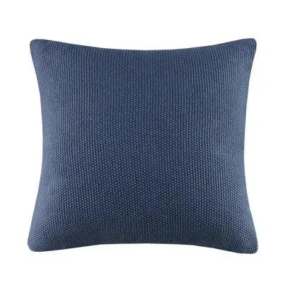 26"x26" Oversized Bree Knit Square Throw Pillow Cover Indigo - Ink+Ivy