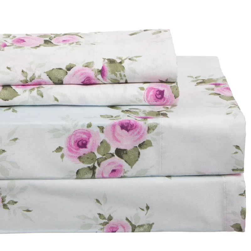 300 Thread Count Cotton Rich Floral Sheet Set