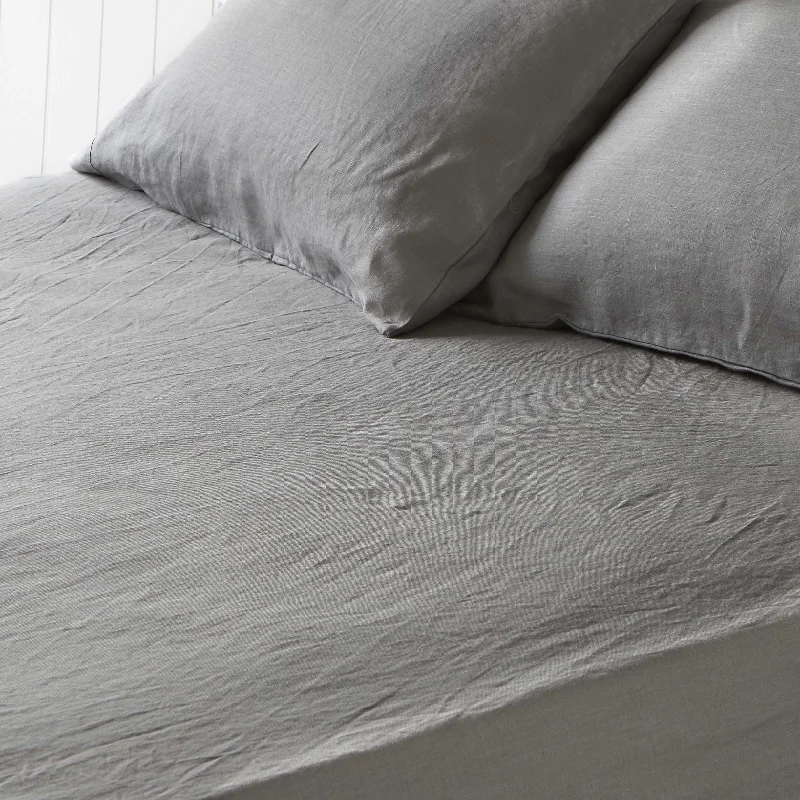 Storm Grey Fitted Sheet