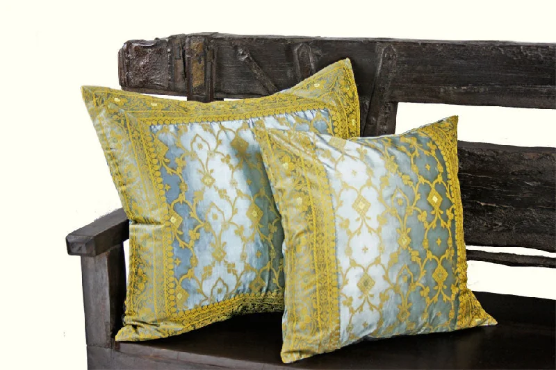 Gray Kela Sari Pillow Cover