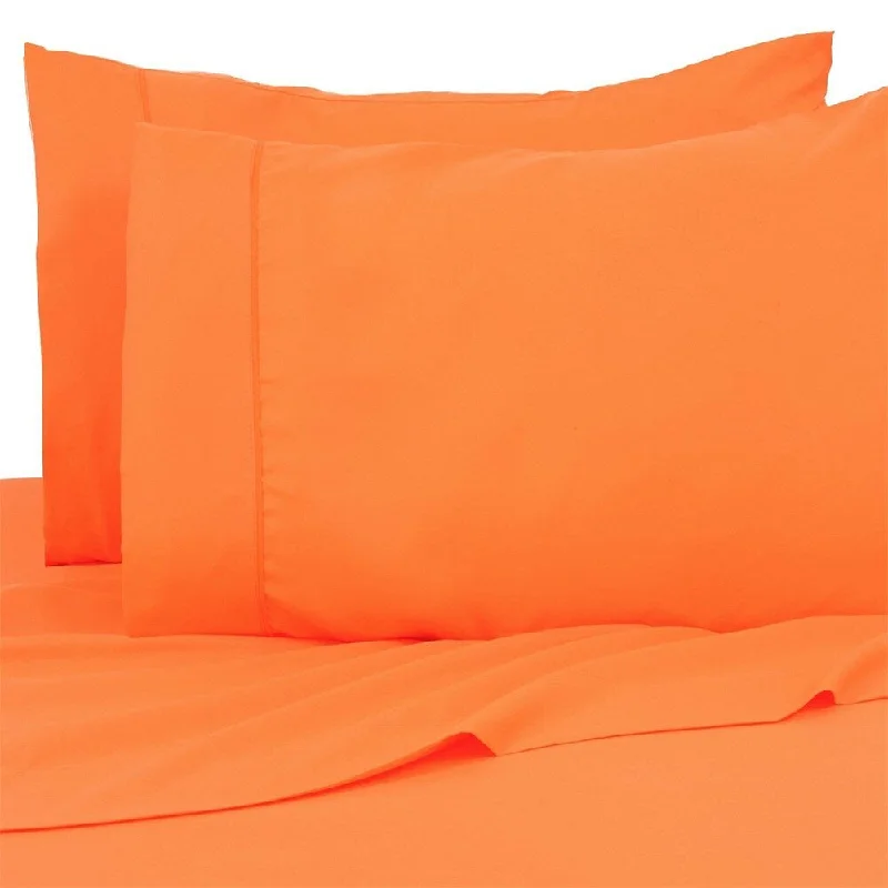 Super Bright 4 Piece Hypoallerge Twin / XL Bright Orange