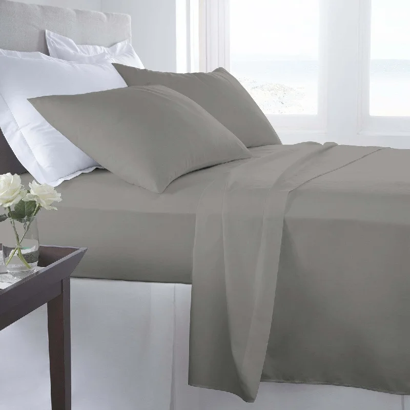 Portland Place - 300 Thread Count Grey Full, Combed Egyptian Cotton Sateen Sheet Sets