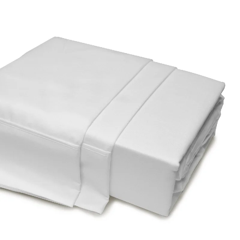 Portland Place - 300 Thread Count Bright White Full, Combed Egyptian Cotton Sateen Sheet Sets