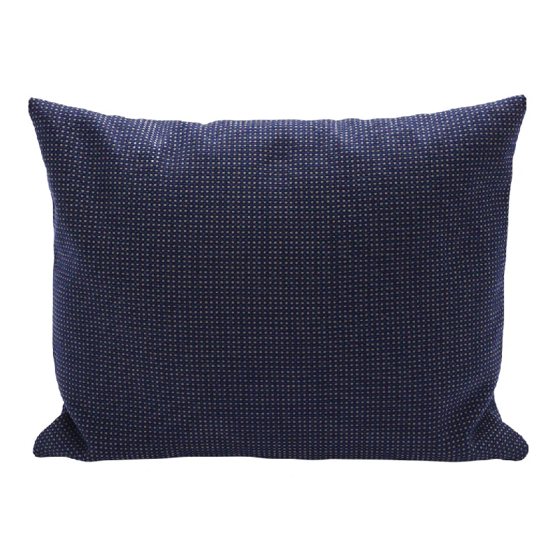 Sand / Dark Blue Checker - Outdoor Textile