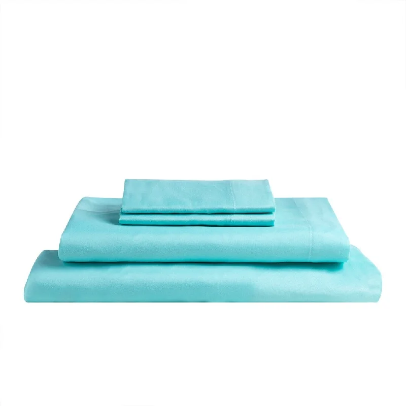 Soft & Cozy Brushed 3Pc 75Gsm Sheet Set Aruba Blue King