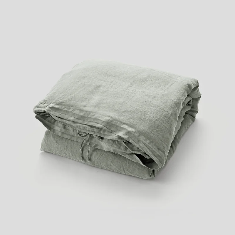 100% Linen Duvet Cover in Stone