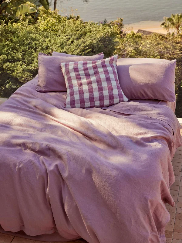 100% Linen Duvet Cover in Violet