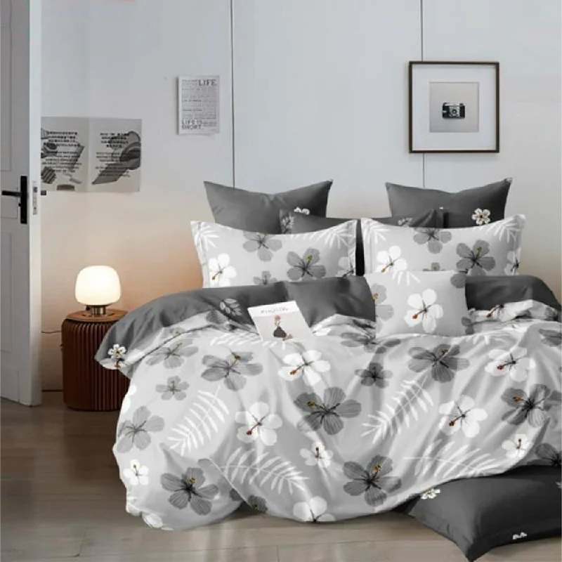 Premium Quality Super Soft King Size 6 pieces Duvet Cover Set 220x240cm Petal